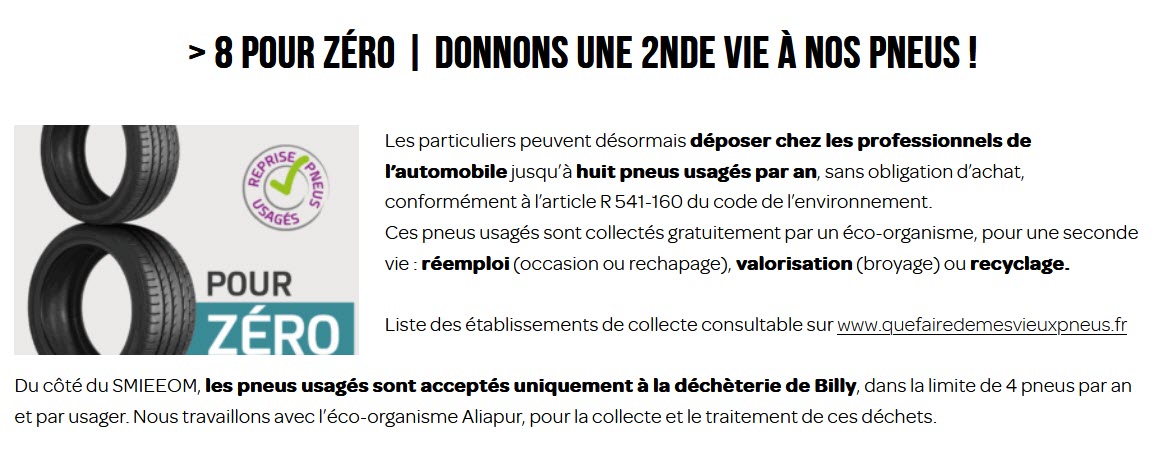 Recyclage des pneus